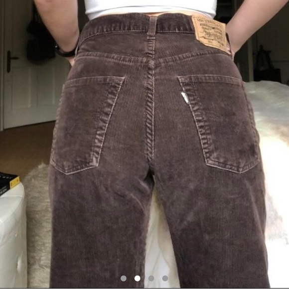 Vintage Brown Corduroy Levi’s Jeans - Picture 3 of 4